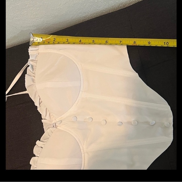 #1042+ White Bustier Top - Picture 4 of 7